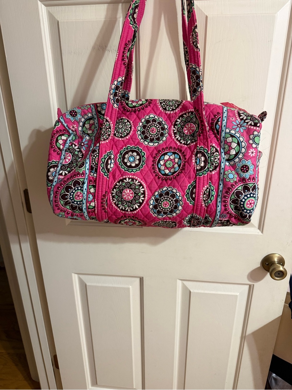 Very Bradley Cupcakes Medium Quilted Pink Patterned Women's Duffel Bag